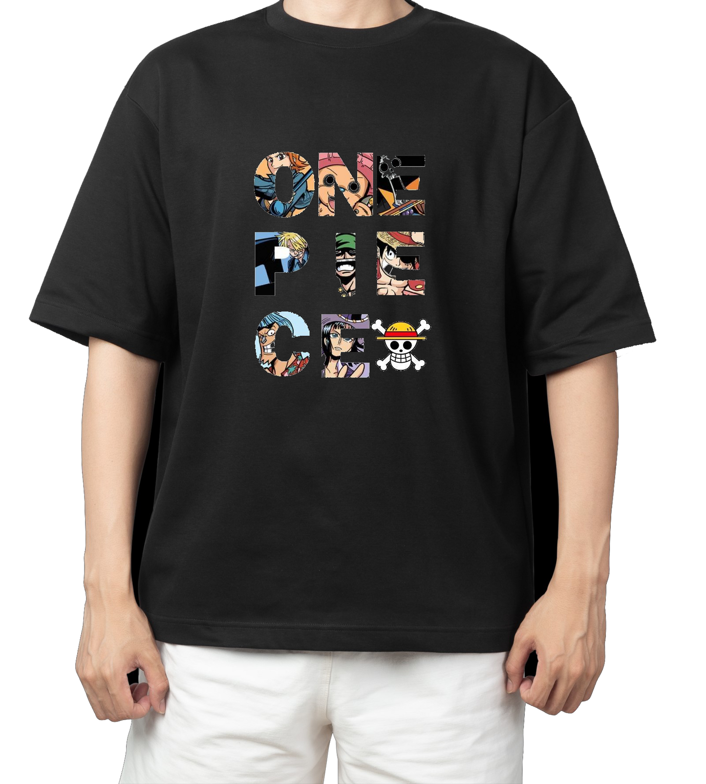 one piece t- shirt One Size Black 2