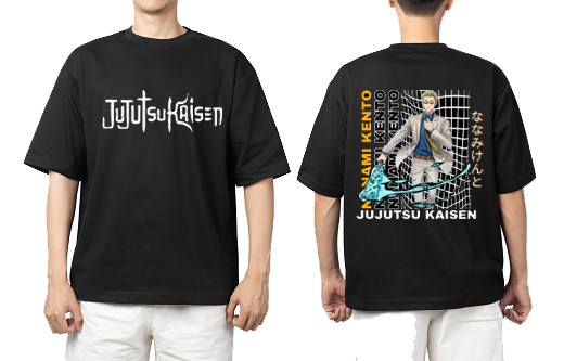 tjujutsu kaisen GOJO Oversize t- shirt Black Back  2