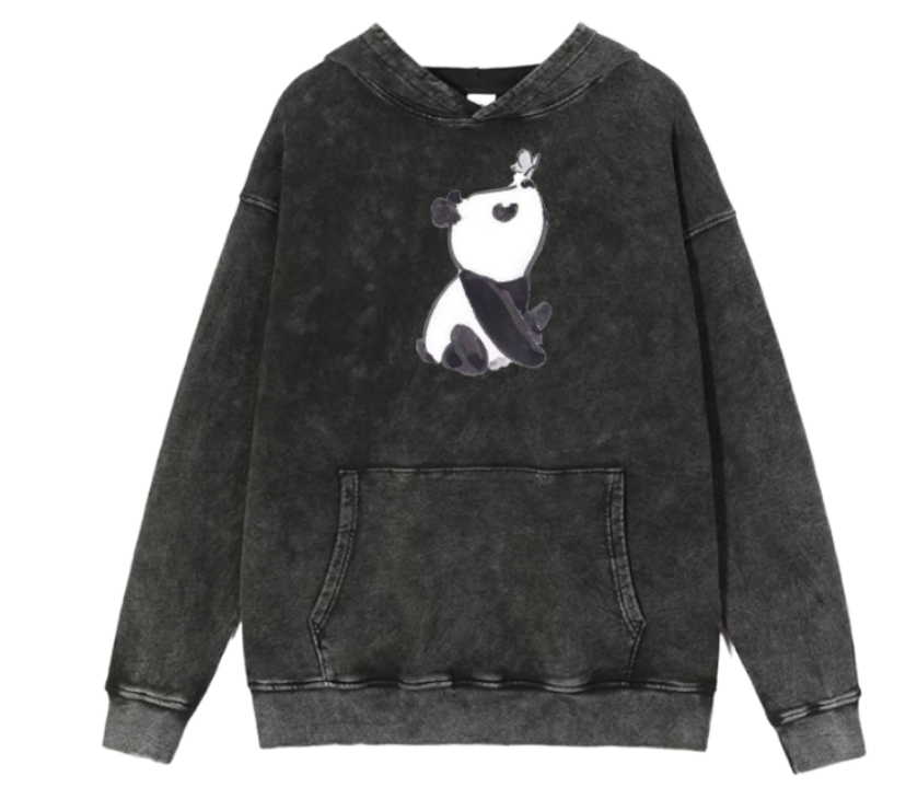 PANDA Oversize Hoodie Washed 2