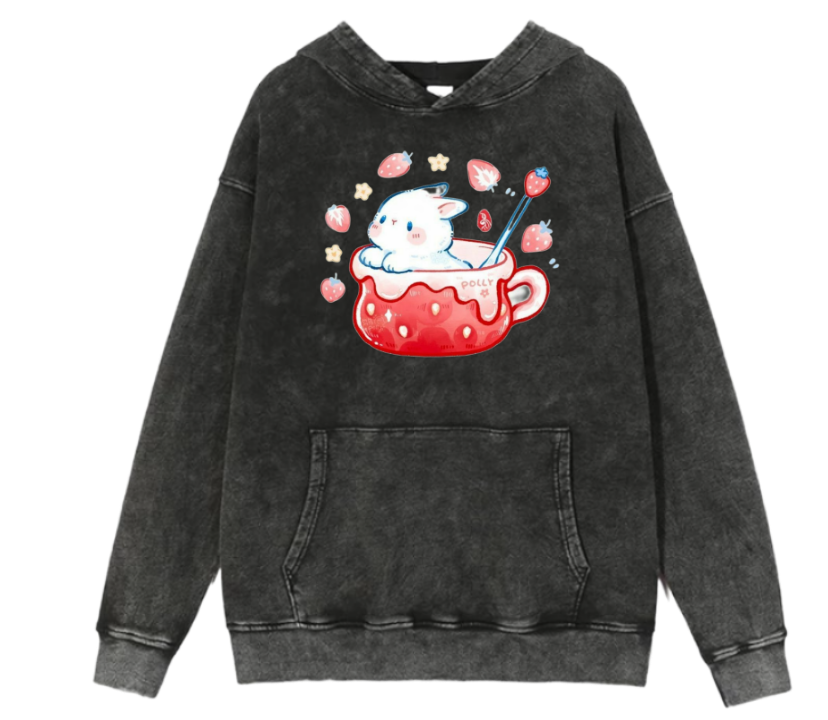 bunny Oversize Hoodie Washed 2
