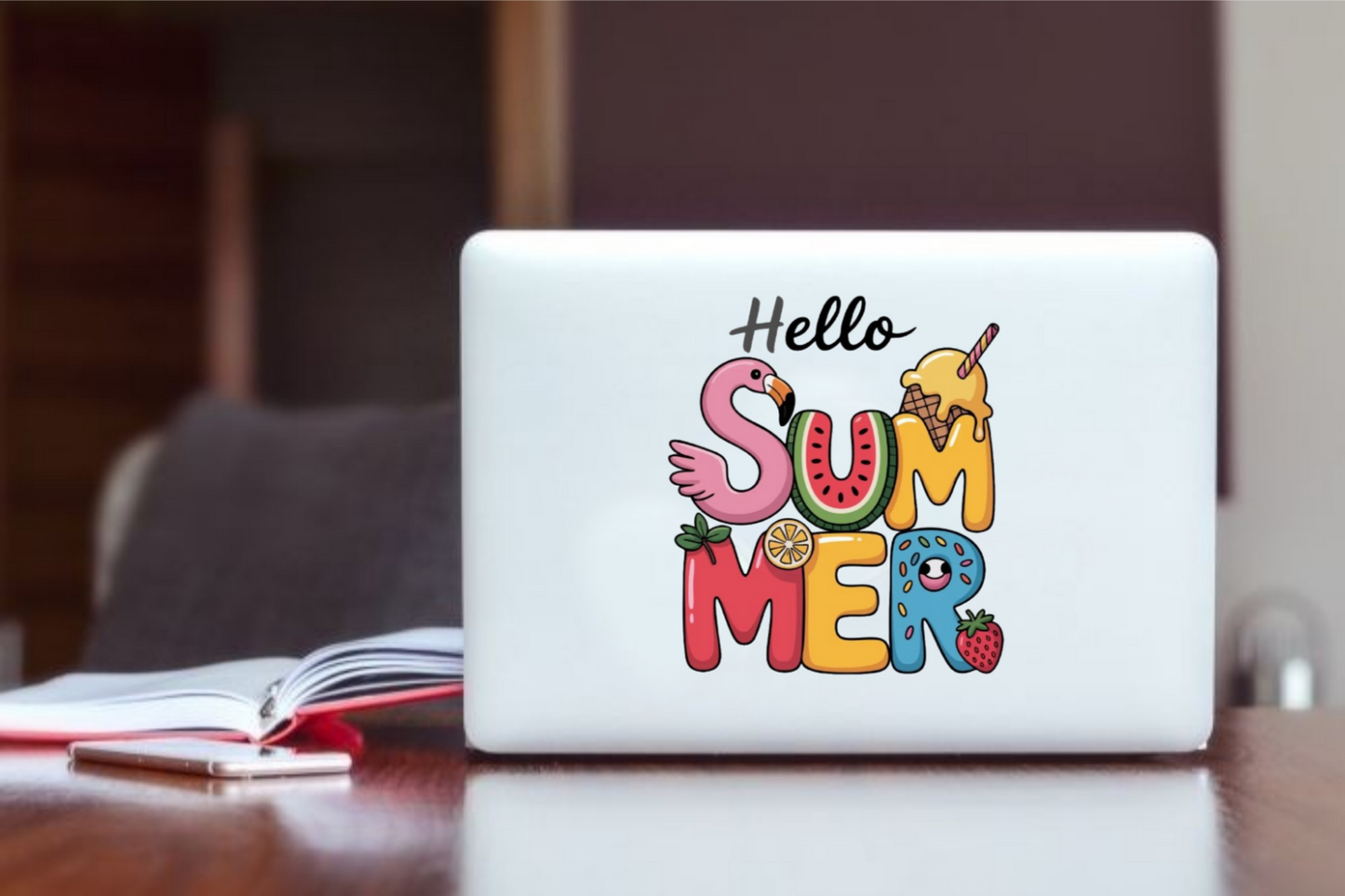 Summer Vibes Laptop Sticker 2
