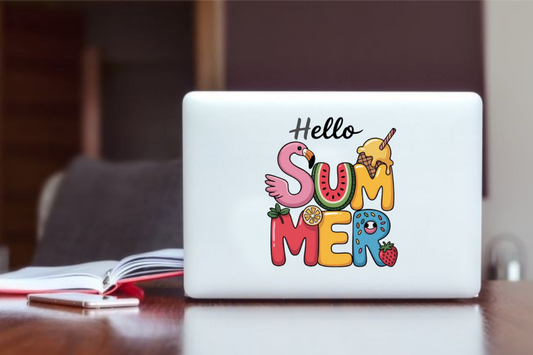 Summer Vibes Laptop Sticker 2