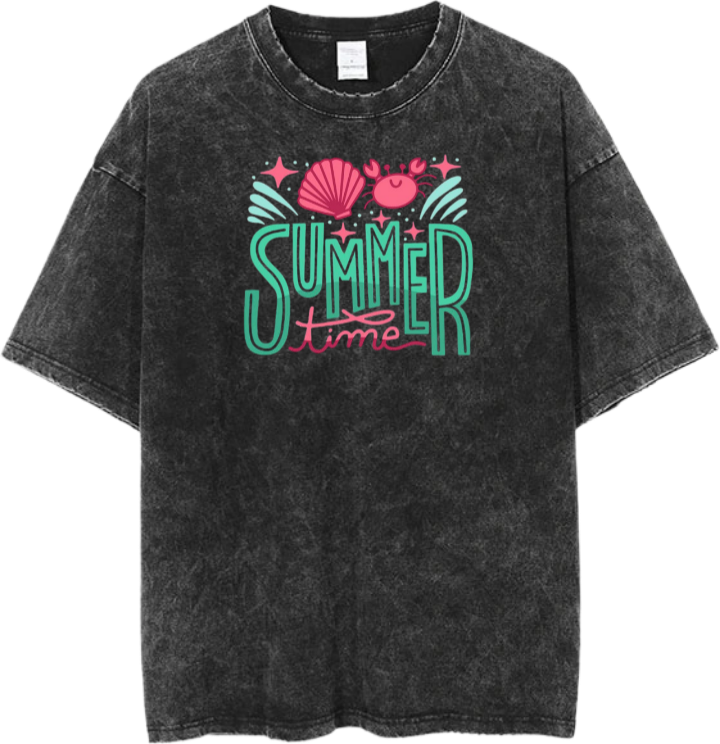 Summer Vibes One Size t- shirt Washed  2