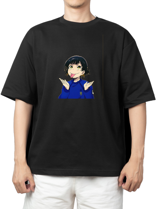 blue lock t- shirt One Size Black 2