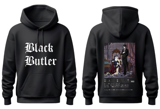 Black Butler One Size hoodie Black Back 2