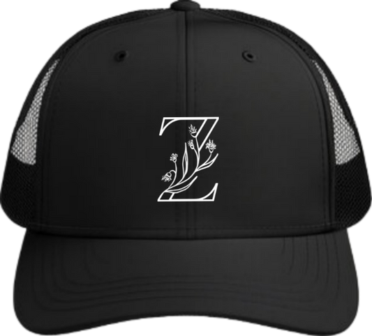 vector letter Baseball cap Black Z 2