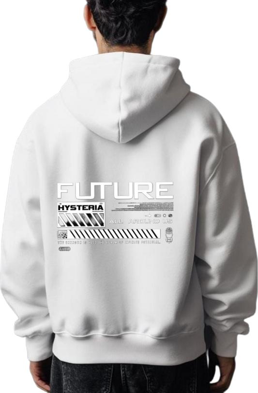 FUTURE Over Size hoodie White Back 76