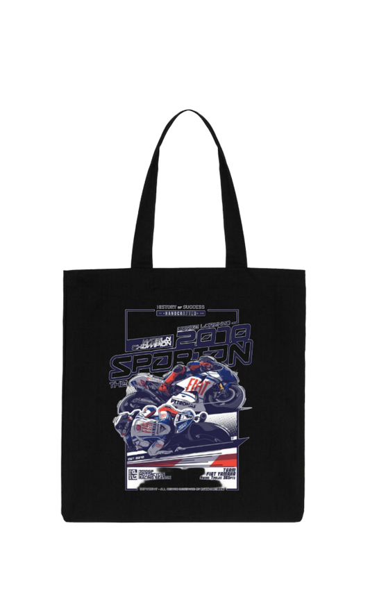 MOTOR CYCLE tote bag Black 2