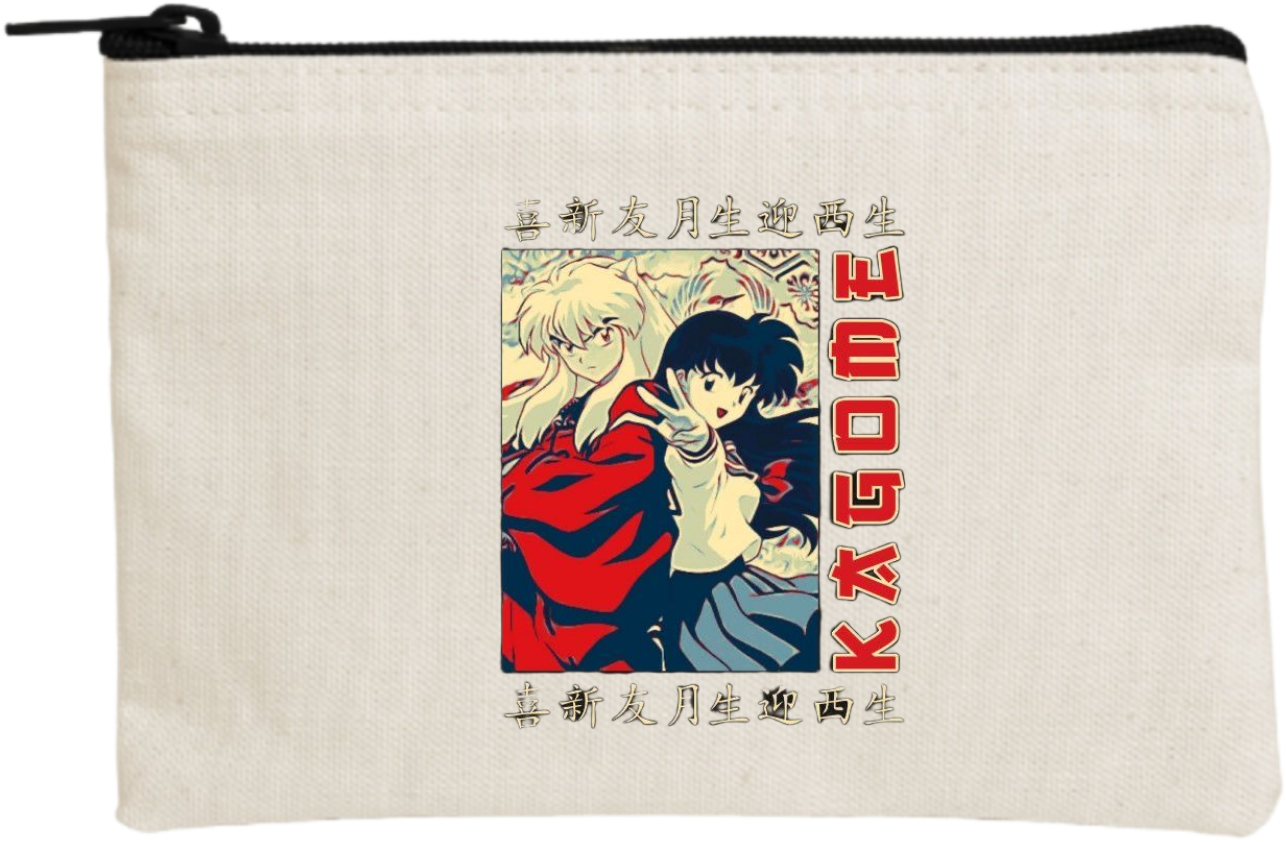 Inuyasha wallet pencil case Beige 2
