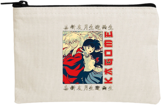 Inuyasha wallet pencil case Beige 2