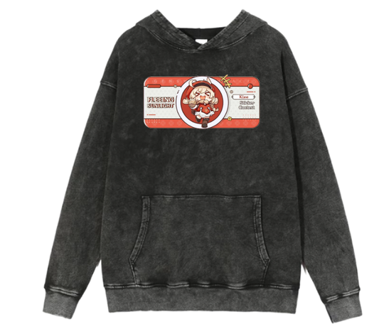 Genshin Impact Klee Over Size  hoodie Washed 2