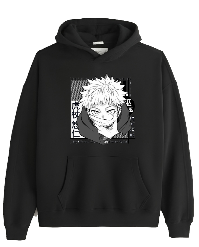 jujutsu kaisen GOJO Oversize  Hoodie Black 2