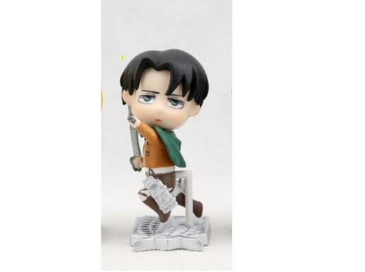 Anime Attack on titan action figure Levi Ackerman 8cm