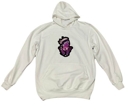 Black clover One Size hoodie White 2