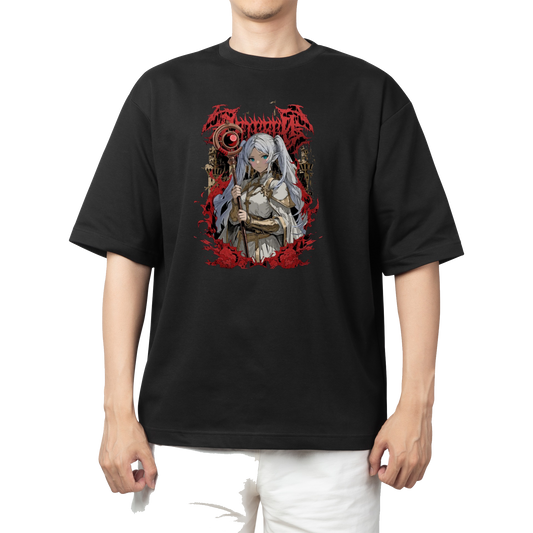 Frieren Beyond Journey's End t- shirt One Size Black 2