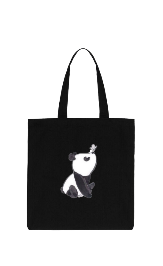 PANDA tote bag Black 2