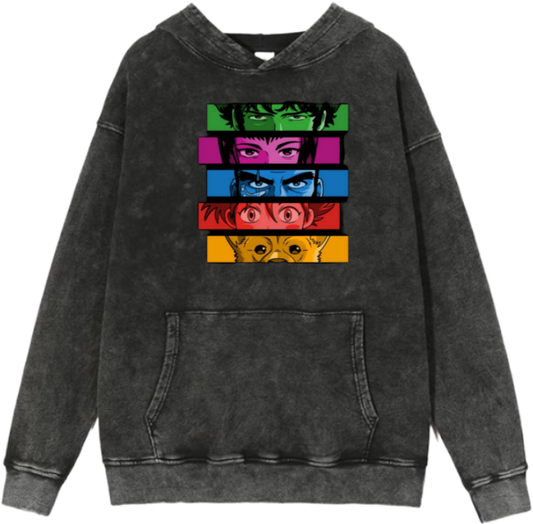 Cowboy Bebop Over Size hoodie Washed 2