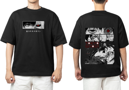 Tokyo ghoul t- shirt One Size Black Back 2