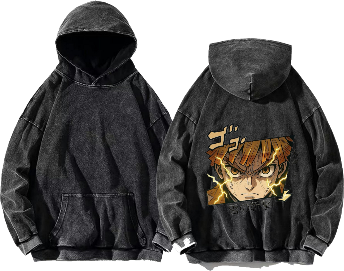 Demon Slayer One Size hoodie Washed Back 2