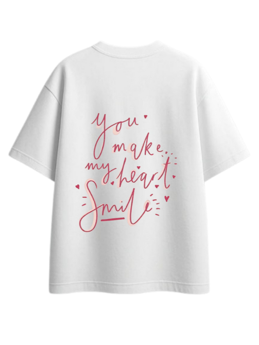 VaIentine coupIe t- shirt White Back 2