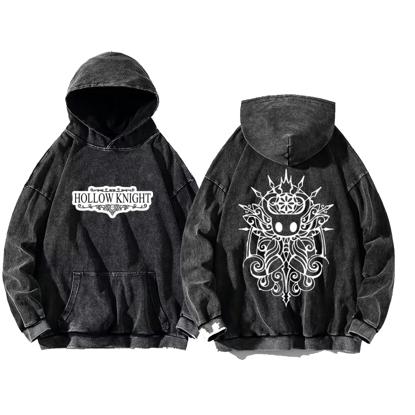 Hollow Knight One Size hoodie Washed Back 2