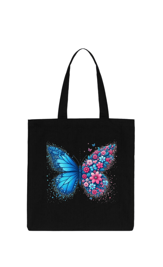 butterflies tote bag Black 2