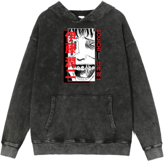 Tomie Kawakami Over Size hoodie Washed 2