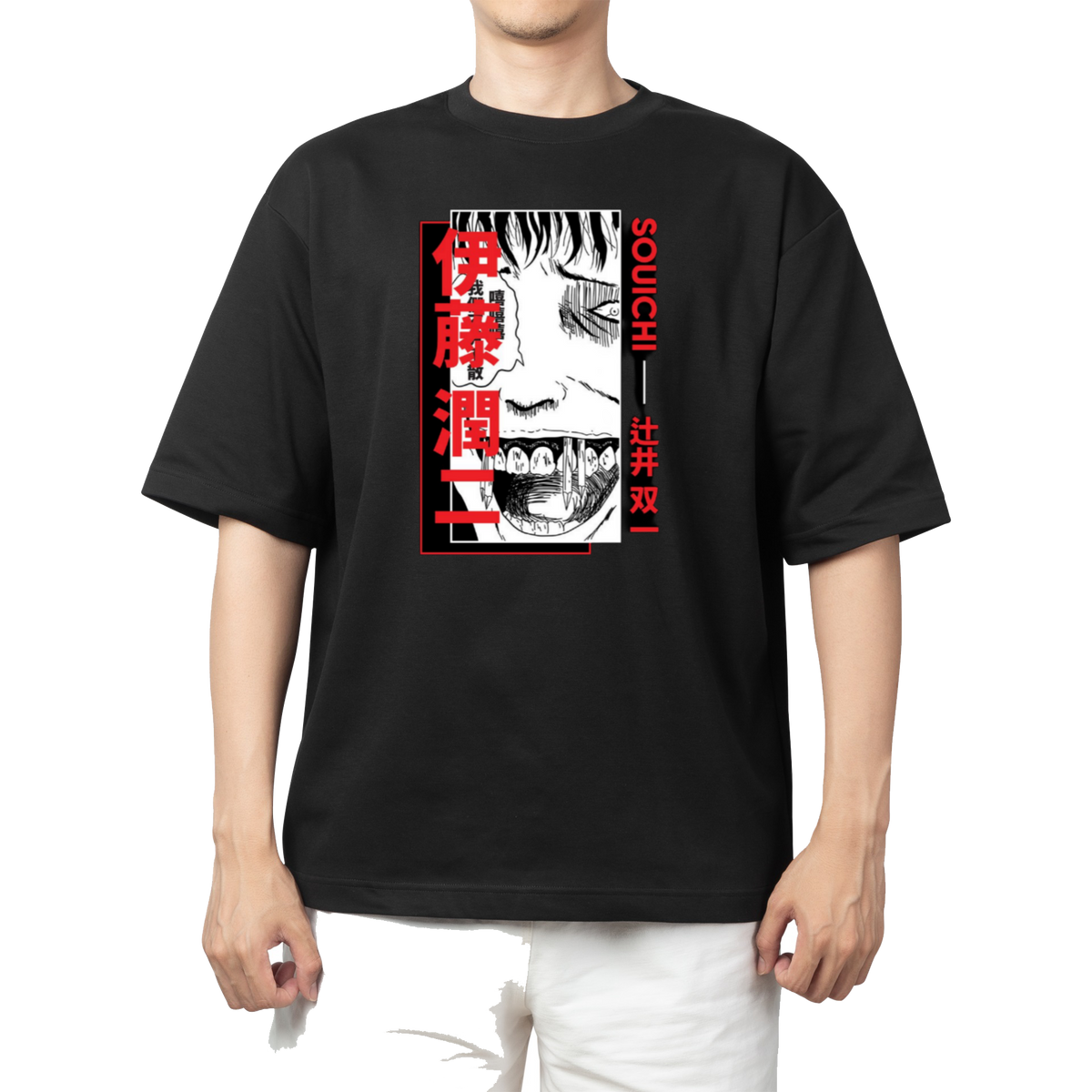 Tomie Kawakami t- shirt Over Size Black 2