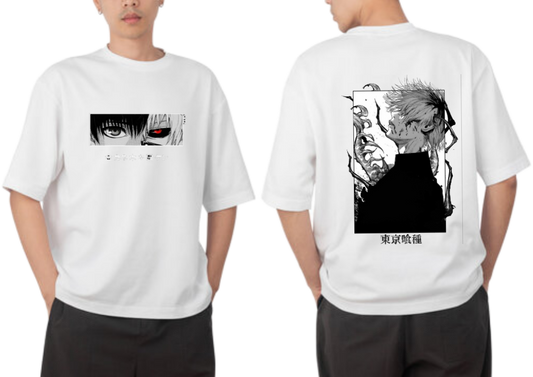 Tokyo ghoul t- shirt One Size White Back 2
