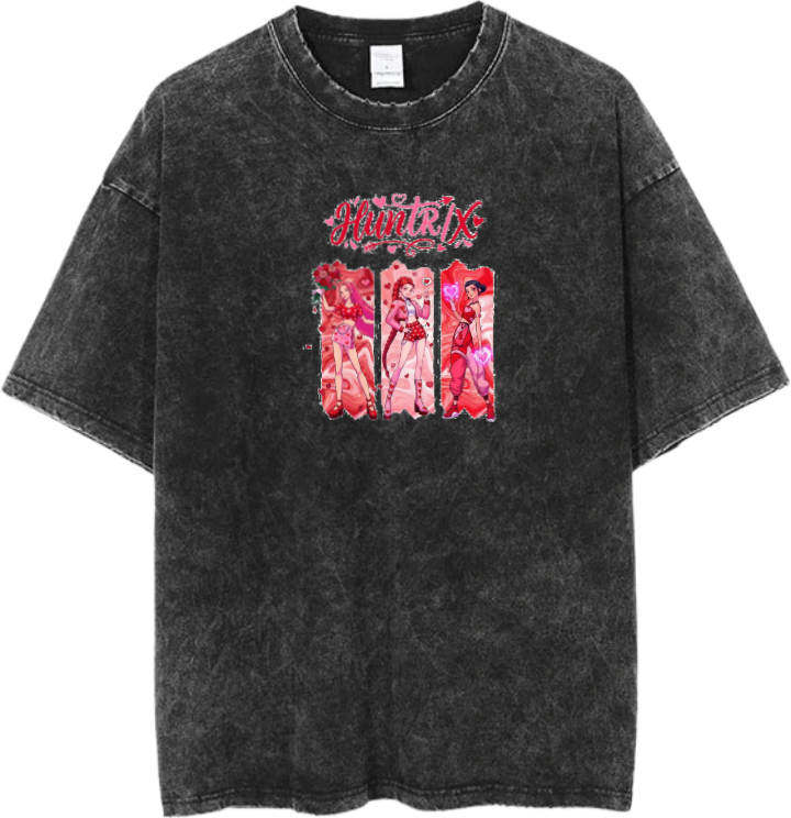 Hunterix kpop  t- shirt Washed  2
