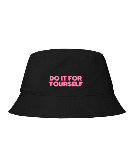 Bucket hat Fishman hat cap Black DO IT FOR YOURSELF 2