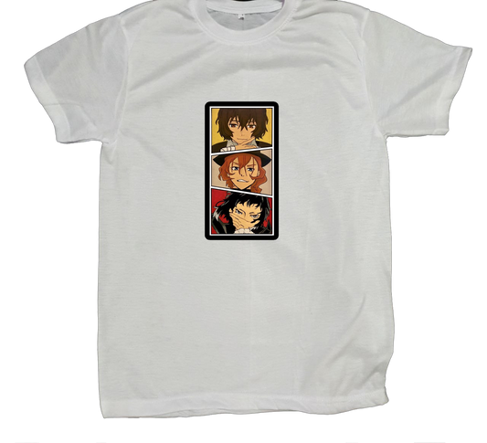 Bungo Stray Dogs t- shirt fat White 2