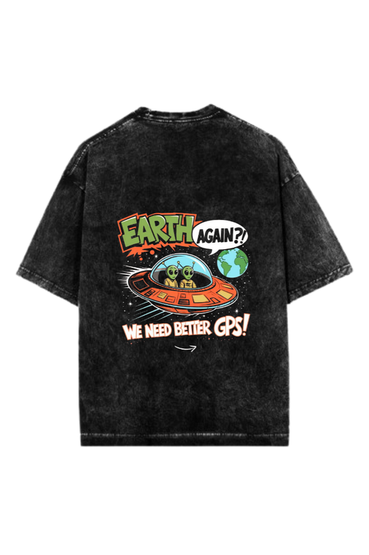 aliens One Size t- shirt Washed Back 2