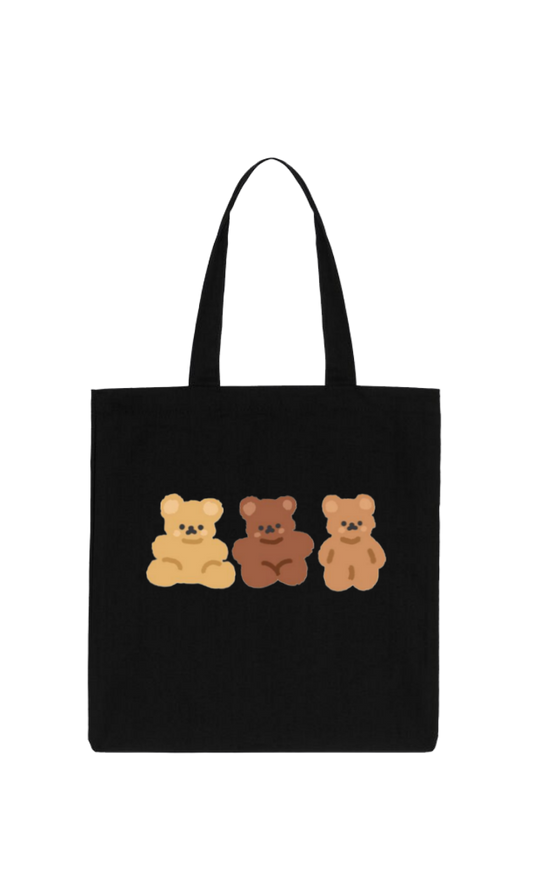 bear tote bag Black 2
