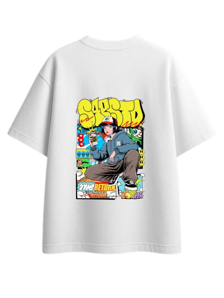 aliens One Size t- shirt White Back 2