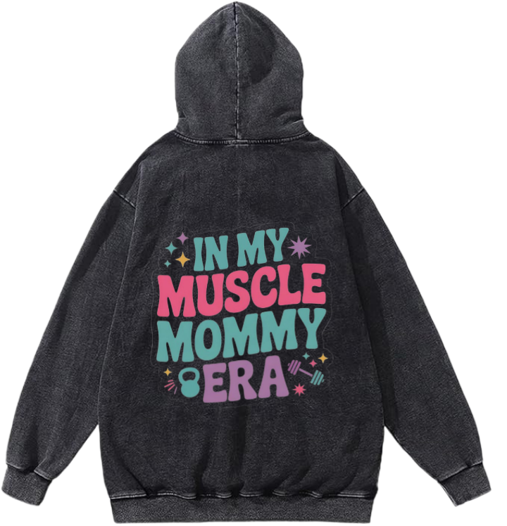 workout gym pilates Oversize Hoodie Washed Back 2