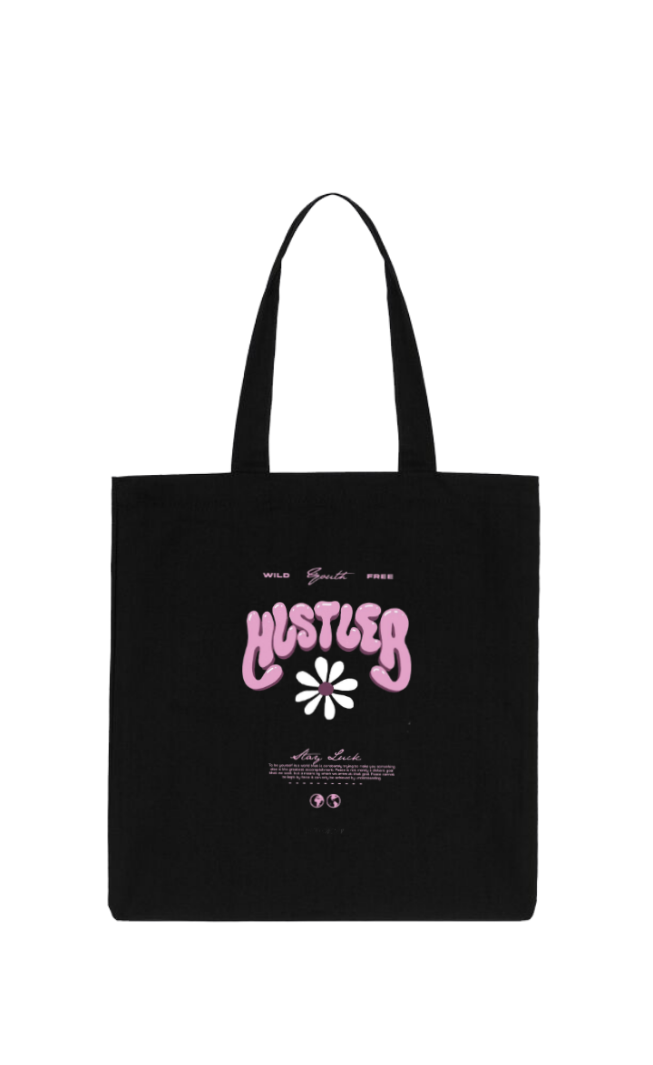 HUSTLER tote bag Black 132