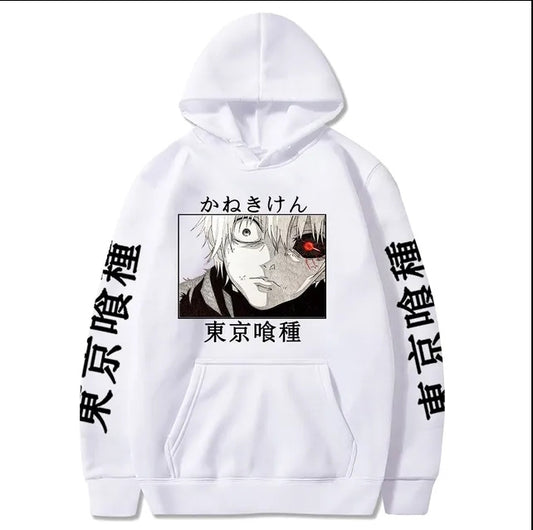 Tokyo ghoul White hoodie 2  R