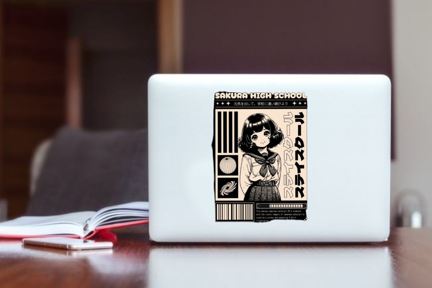 RANDOM ANIME GIRL Laptop Sticker 2