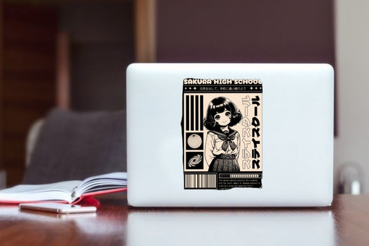 RANDOM ANIME GIRL Laptop Sticker 2
