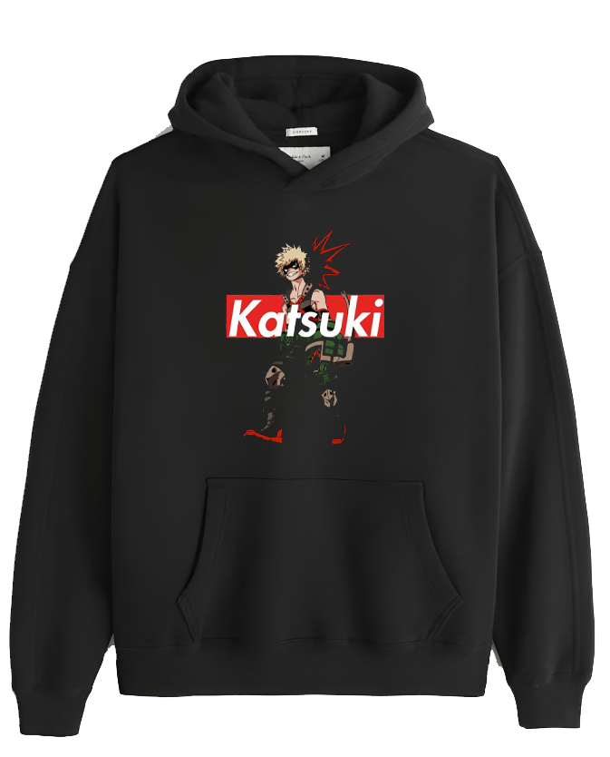Boku no hero academy bnha One Size hoodie Black 2