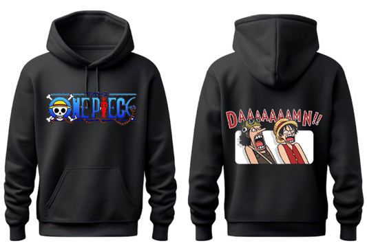 one piece One Size hoodie Black Back 2