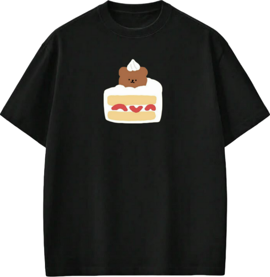bear t- shirt Black  2
