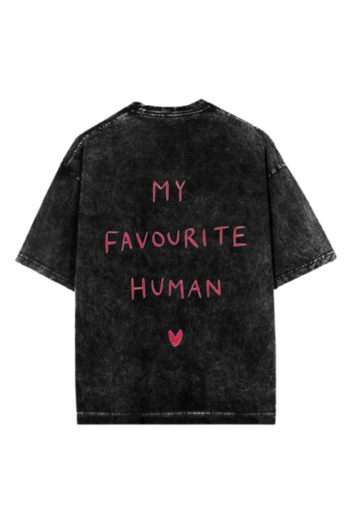 VaIentine coupIe One Size t- shirt Washed Back 2