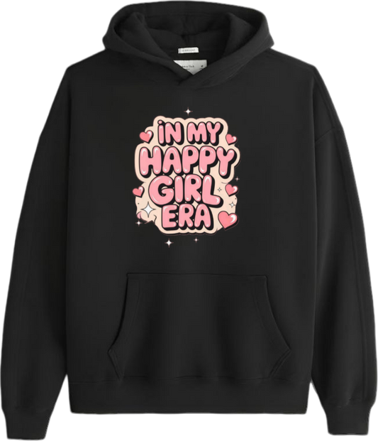 names One Size hoodie Black In My Happy Girl Era 2