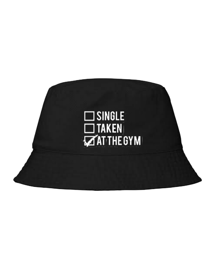 workout gym pilates Bucket hat Fishman hat cap Black 2