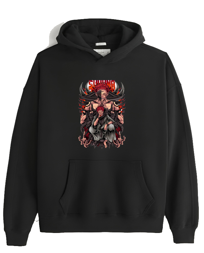 jujutsu kaisen GOJO Oversize  Hoodie Black 2
