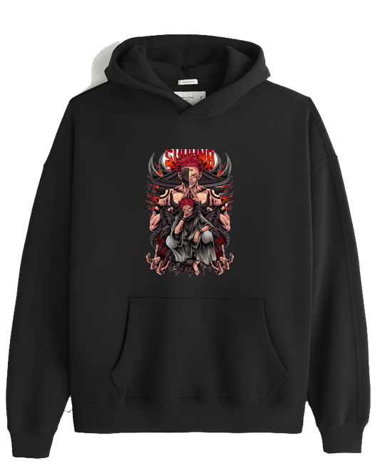 jujutsu kaisen GOJO Oversize  Hoodie Black 2