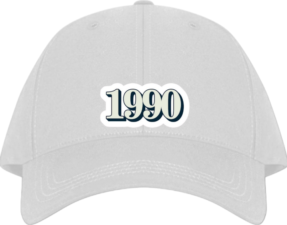 age Baseball cap White 1990