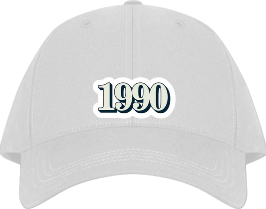 age Baseball cap White 1990